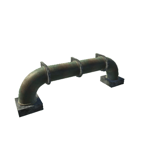 Pipeline with wall holders